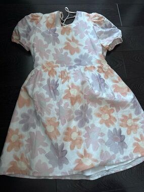 Sunday best Floral Puff-Sleeve Dress
